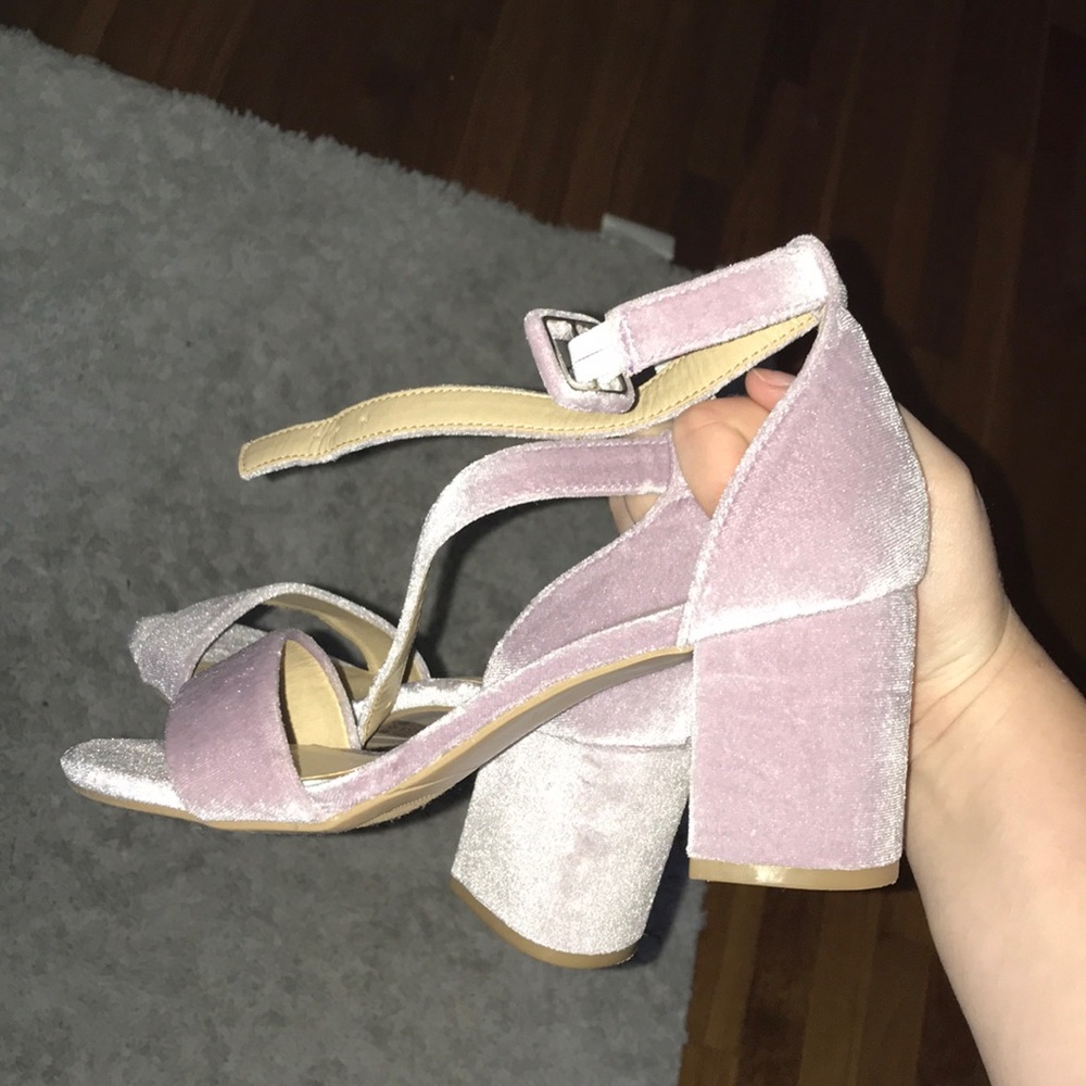 Purple Velor heels